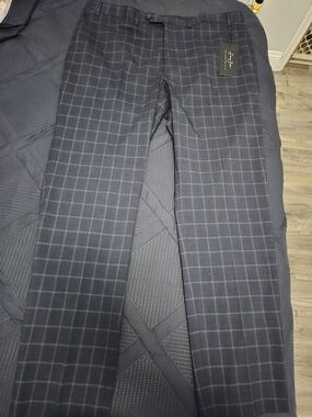 Sean John NWT Gray Windowpane Dress Pants #432
